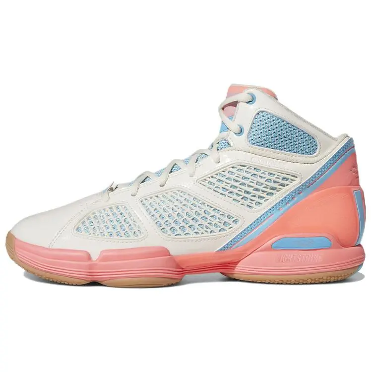 Adidas Adizero Rose 1.5 Restomod Off White Acid Red' Durable Non-slip Mid Top Basketball Shoes Men's GY6487