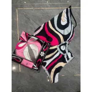 girl sport bra 2025 striped bikini women scarf swimwear sarong swimsuit headband beachwear colorful bathing suit