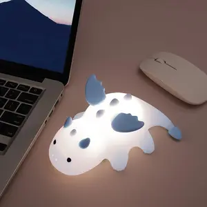 USB Rechargeable Silicone Night Light, Touch Control Baby Dragon Bedside Lamp, Home Bedroom Living Room Decorative Lighting