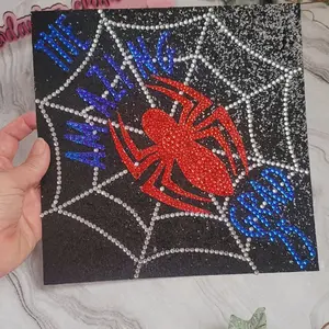 Custom Graduation Cap Topper - Customizable Design with Glitter Base, 9.5 x 9.5 Inches, and design made with Rhinestones  Ideal for Celebrating Achievements