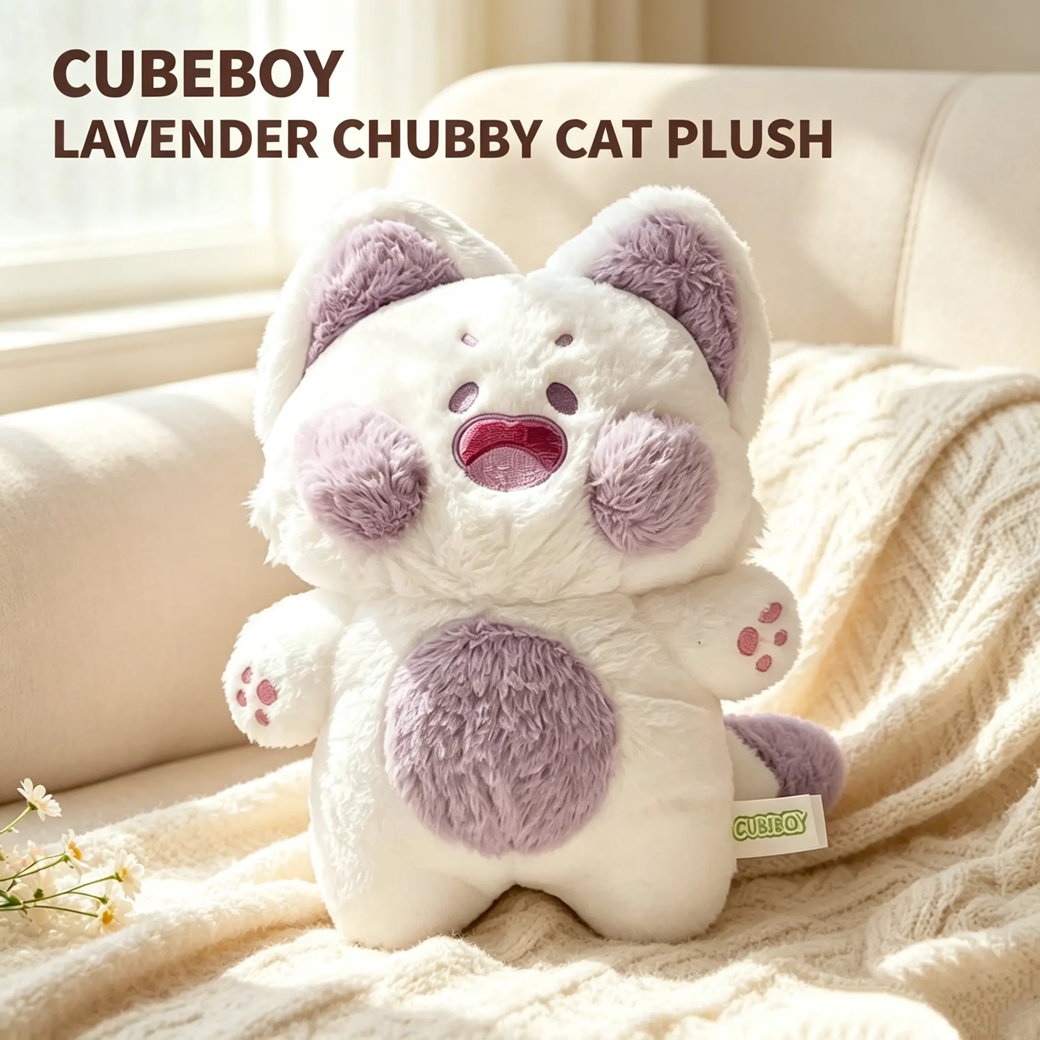 Dudu Cat Soothes Doll Sleeping Pillow Large Ornament Doll Plush Toy Giving Girls Holiday Gifts