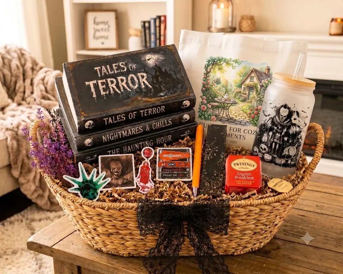 Horror / Paranormal Book  with Tumbler, Tumbler Gift Set, Date With Horror Book Box!!