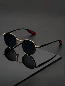 Classic Vintage Round Frame Sunglasses, Y2K Trendy Fashion Glasses, Unisex Retro Style, Durable Streetwear Accessories