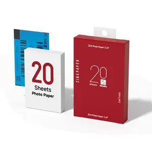 Hprt Photo Paper for Z2/mt53 Instant Camera, 2x3 Inch Portable Self-Adhesive Backing, Pack of 20 Sheets, Lithium Battery Type