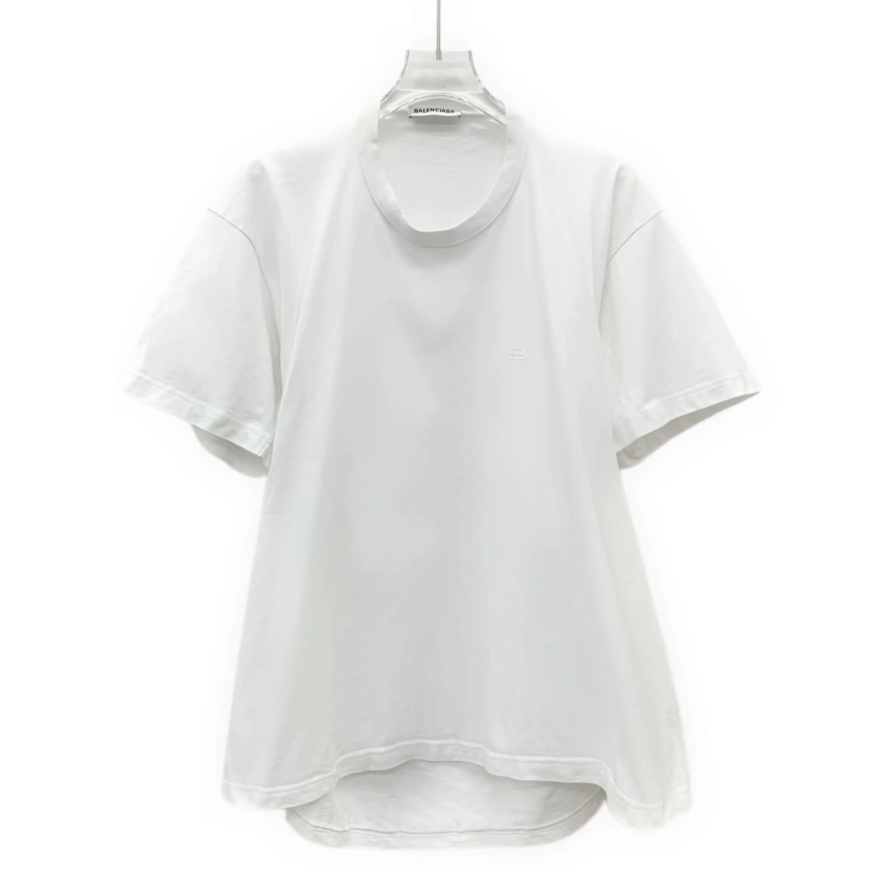 RDLT - Balenciaga White Cotton Crewneck Short Sleeve T-Shirt Size XS