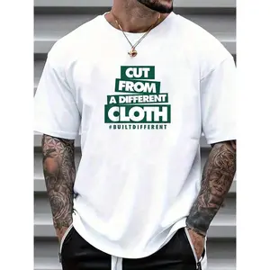 “Cut From A Different Cloth” Saying T-Shirt | Unique Quote Graphic Tee for Men Women, 100% Cotton Casual Top