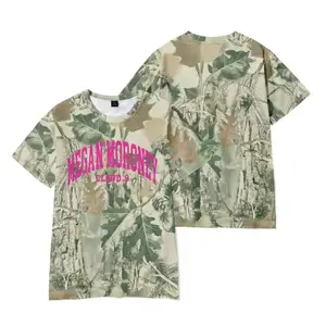 Cloud 9 Light Pink Cloud Camo Tee Megan Moroney Merch 3D Print Clothing Women Men Casual Short Sleeve Oversized Fashion Y2K Tees
