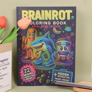 Ultimate Meme Coloring Book Gift, Includes 22 Celebrity Virus Characters, Designed for Gen Z and Alpha Humor Lovers, Hidden Pages