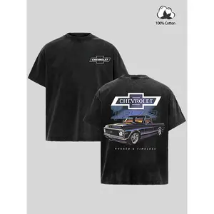 Vintage 70s Chevy Truck Graphic Tee | 1972 Chevrolet C10 Rugged & Timeless Heavyweight Cotton Shirt