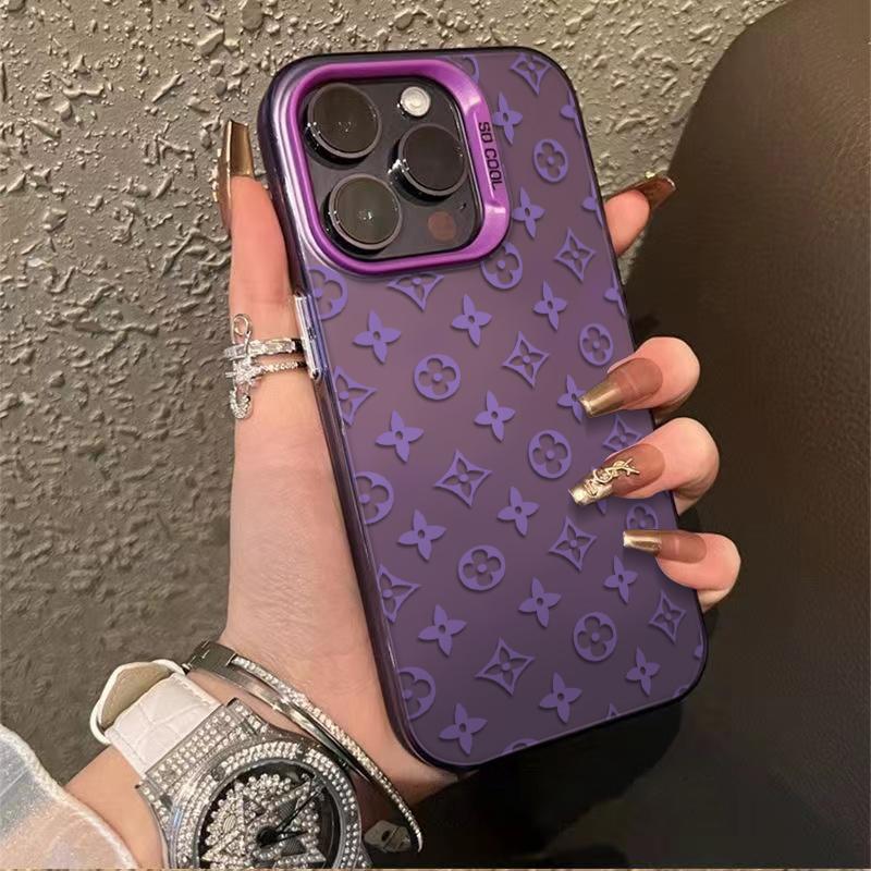 Exquisite Floral Patterns Phone Case Combining A Symmetrical Geometric Floral Pattern, Merging Retro Glamour With Modern Fashion Sense For iPhone 17.16.15.14.13.12.11.X.XS.XSMAX.XR.8.7