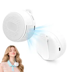 Portable Silent Bladeless Electric Fan,360° Rotatable,5 Speed Wind  Usb Charging,USB Cooling, Perfect for Travel, Office, and Personal Use - Protection