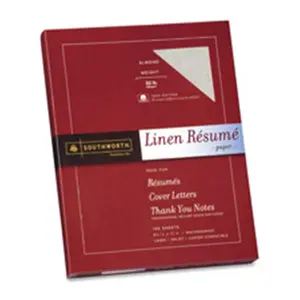 212 MAIN Wove Resume Paper, 32lb, 8.5in x 11in, Ivory, Cotton Fiber, Watermarked, Copier-Ready, Print-Friendly