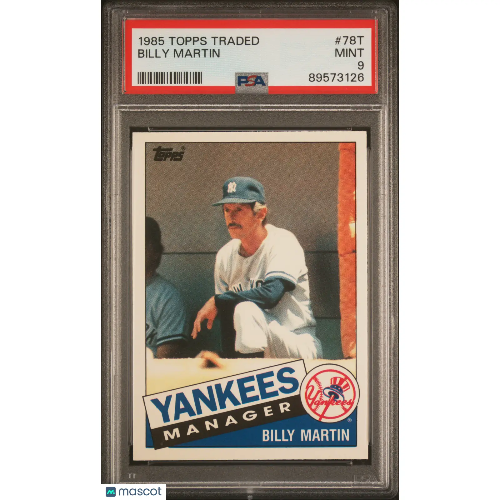 Billy Martin PSA 1985 Topps Traded #78T 9 89573126
