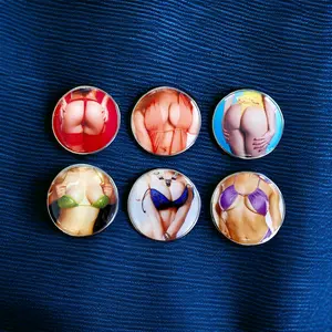 Lady Luck Golf Playful Golf Ball Marker Set - TOUCH THE RAINBOW (6 pack)