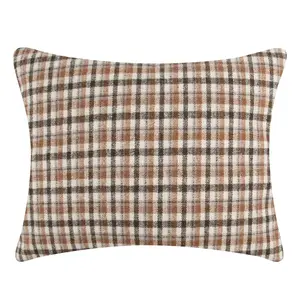 Lodge Toile Plaid Pillow