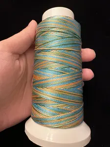 Twisted nylon cord micro macramé cord collection section dyed for crochet knitting sewing jewelry making Weaving