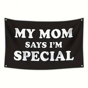 A Special Polyester Flag Measuring 3X5/2X3 Feet - a Durable Indoor/Outdoor Banner Featuring The Message 'My Mom Says I'M Special', Perfect for Home Decor And Fun Gift Ideas - No Power Required