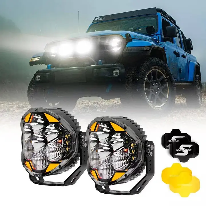 HELM 7″ Off-Road LED Pod Lights with 217° Ultra-Wide Beam & 2030ft Reach