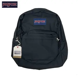 JANSPORT Superbreak Plus Backpack - JAN SPORT Black, Durable & Long-lasting, Minimalist Style, Spacious Main Compartment, Padded Shoulder Straps, Casual Daypack