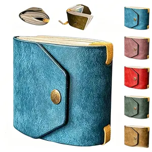 Cash Wrap Wallet with Clasp,Fast Cash Access Money Holder, Leather Money Wallet Organizer, With Brass Magnetic Clasp