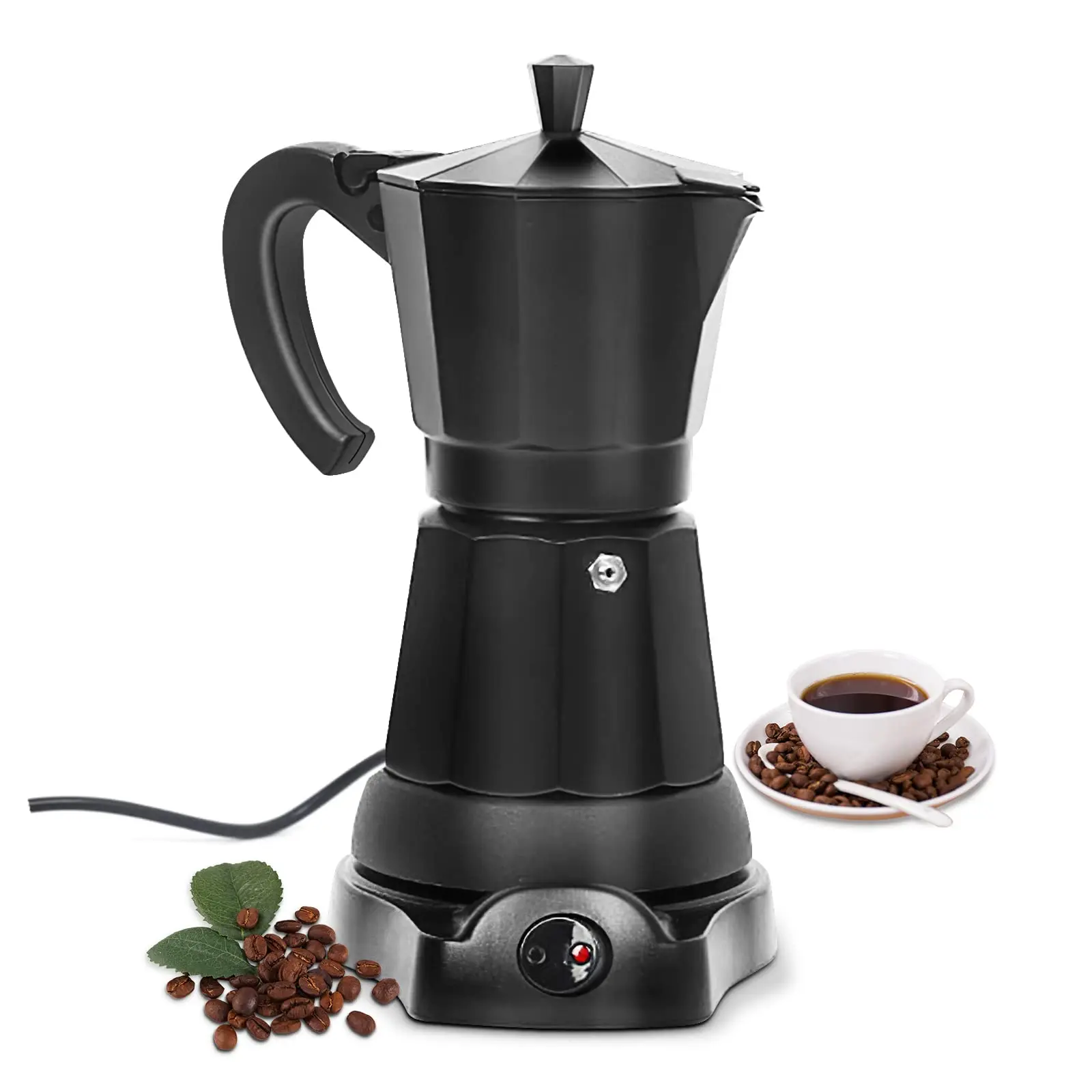Coffee Pot Electric Moka 6 Cup  Espresso Maker Cafeteras Electricas Italian Makers Portable Aluminum Mocha Machine