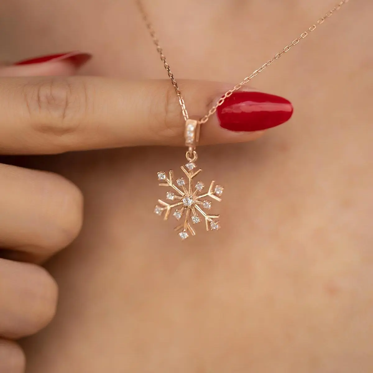 Diamond Snowflake Necklace ¥ Gifts For Mom Christmas ¥ Gift For Her
