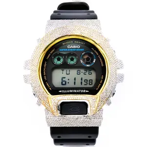 G-Shock DW-6900 Custom Iced-Out with 4.60 CTW Diamonds