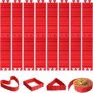 16 Pack  Cake Mold Magic Bake Snake,  Cake Shapers for DIY Round Rectangular Heart Shape Cake Dessert, Ice Barrier for Tie Dye