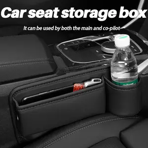 Car Seat Gap Organizer Set with Multi-Function Storage Box, Wallet, Key Holder, Card Slots, Phone Stand, Car Interior Accessories