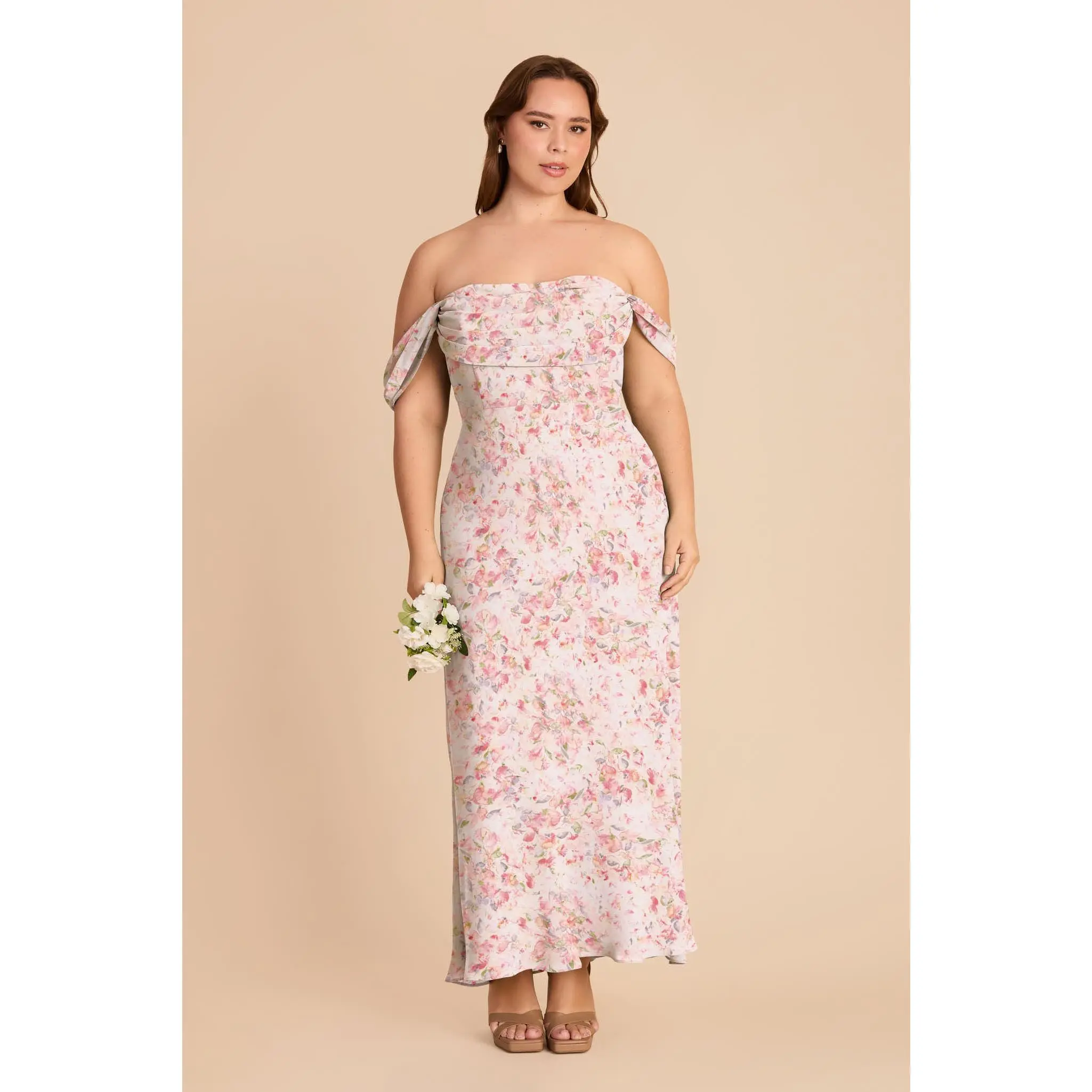 Mischa Chiffon Dress - Pink Falling Petals - TikTok Shop
