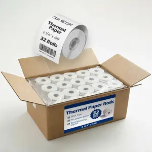 2 1/4" x 150' Thermal Paper Rolls (32 Pack) – BPA Free Receipt Paper for Credit Card Machines & POS Printers