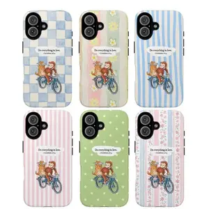 Cute Monkey & Cat Bible Verse Phone Case – Inspirational 1 Corinthians 16:14, Curious George, Cartoon Protective, Impact Resistant, Lexan Plastic,phone Case Suitable for Iphone 11/12/13/14/15/16/17 Pro Promax Plus Air and Samsung S22/S23/S24/S25 Plus Etc
