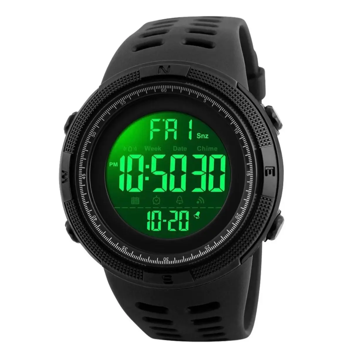 Men's Digital Sport Quartz Analog Chrono Waterproof Watch