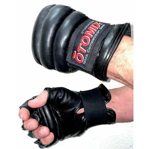 Bruce Lee Style Leather MMA Martial Arts Gloves - Jeet Kun Do Fighting Gear