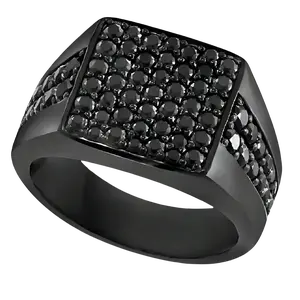 Men's Black Fashion Daily Wear Engagement Ring