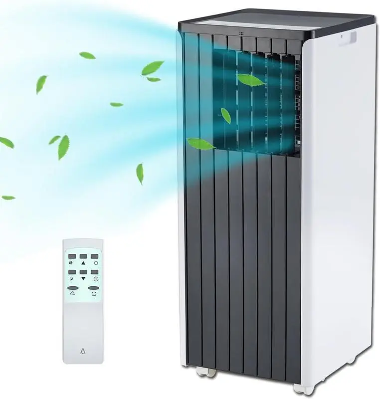 8000 BTU Portable Air Conditioners, Freestanding Design for Campervans, 3 Cooling Fans & Dehumidifier, Remote Control, Cools Up to 350 Sq.Ft Sleep Mode Led Display Rechargeable Ac Unit