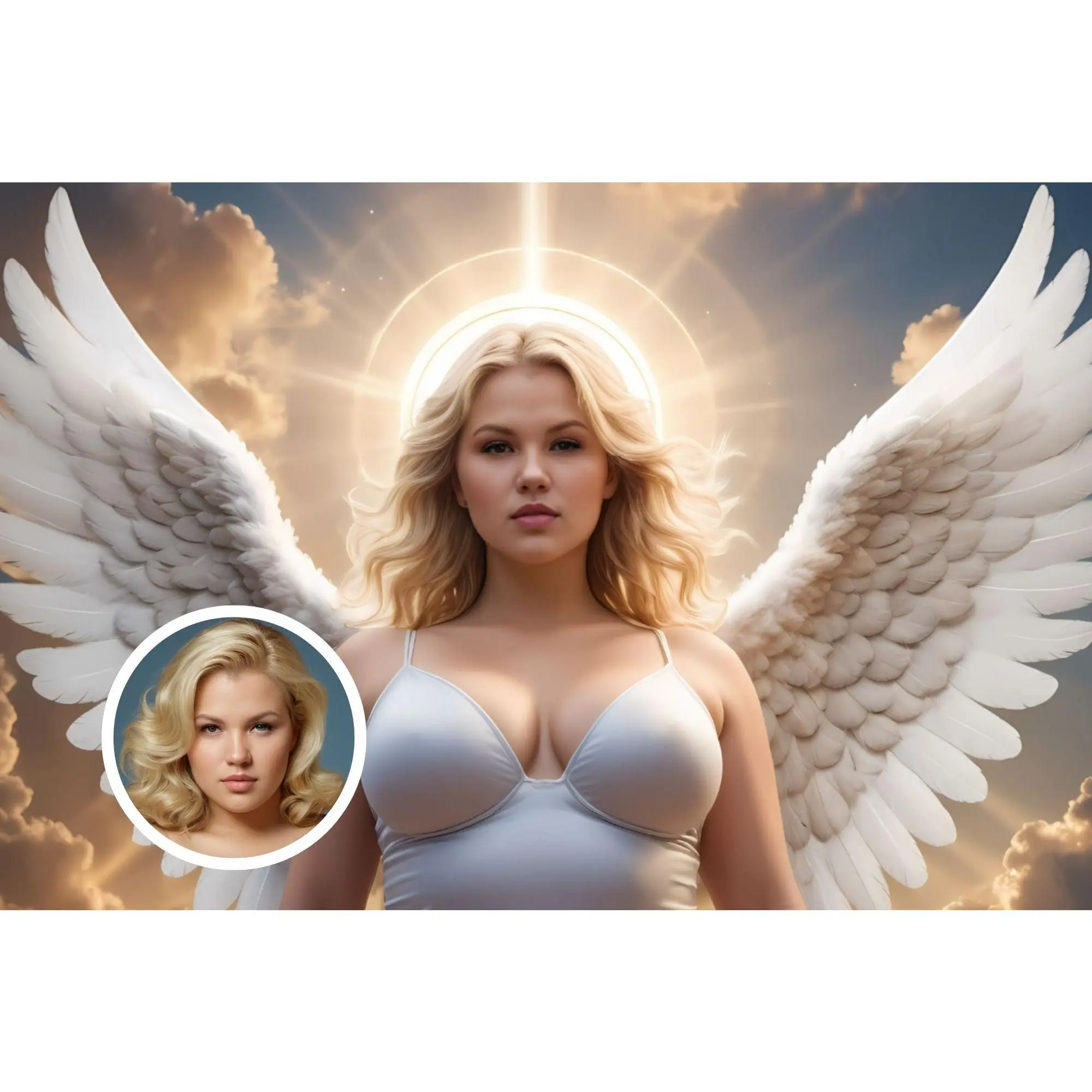 Celearing 101165 Memorial Canvas Prints - Honoring Loved Ones with Angelic Artistic Wall Decor for Room Decoration