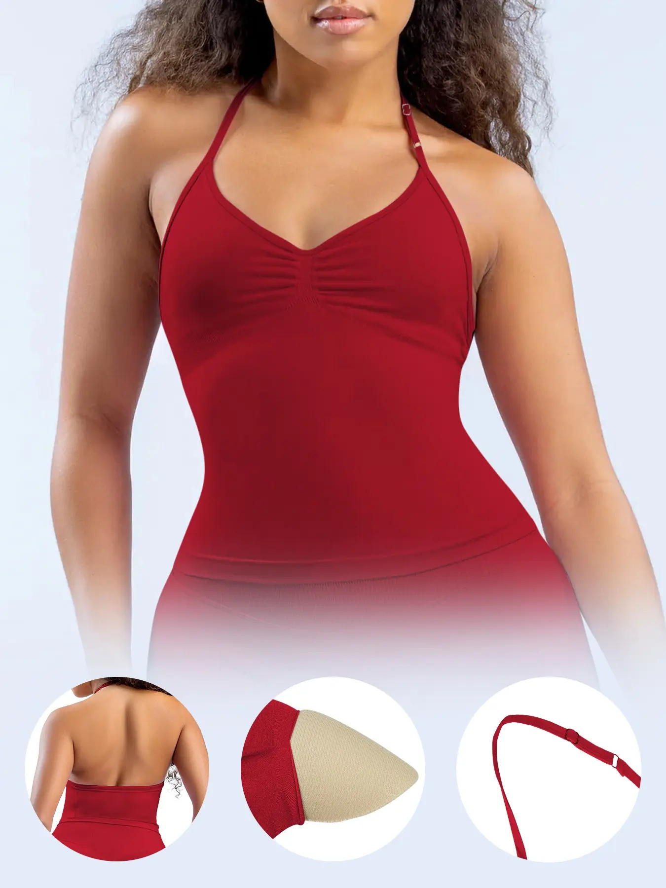 Women Longline Strappy Top Fitness Sports Yoga Gymwear Tanks Workout Sportswear Stretchable Activewear Outdoor Running Tops