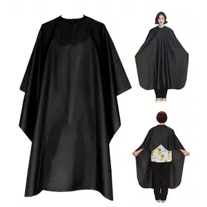 Professional Hair Cutting Cape for Barbers, Durable Comfortable Salon Cover, Fashion Round Neck Hairdressing Apron, Single Pack, Hair Cutting Accessories
