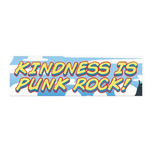 Kindness Is Punk Rock Car Magnet, Superhero Movie Merch, Car Magnet For Fans