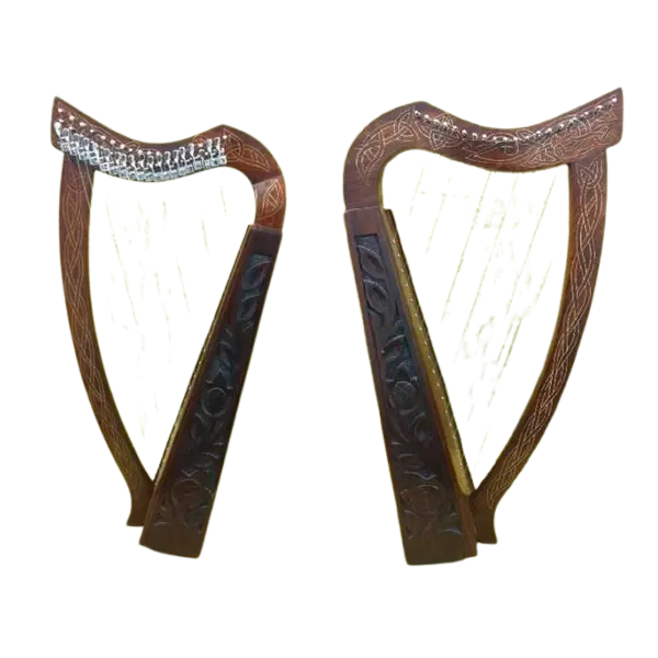 Musical Instruments 19 Strings Lever Harp With Carry Bag, Tuning Key and Extra 19 Colour Coded Strings Packet