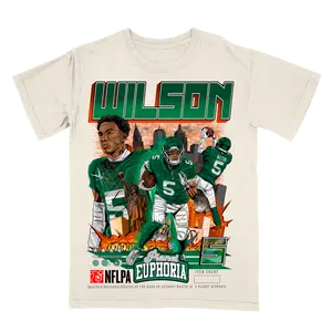 Garrett Wilson #17 Jets Tee #/500 | Wilson Jet Fuel WR Gear, NYJ Fan Identity, Limited Vintage Washed Catch King Essential