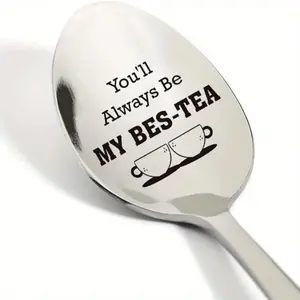 Stainless Steel Spoon, Coffee & Tea Lovers Gift, Friendship Gift, Coffee & Tea Lover Gift, Kitchen Utensils, Gift for Friend, Tea Scoop