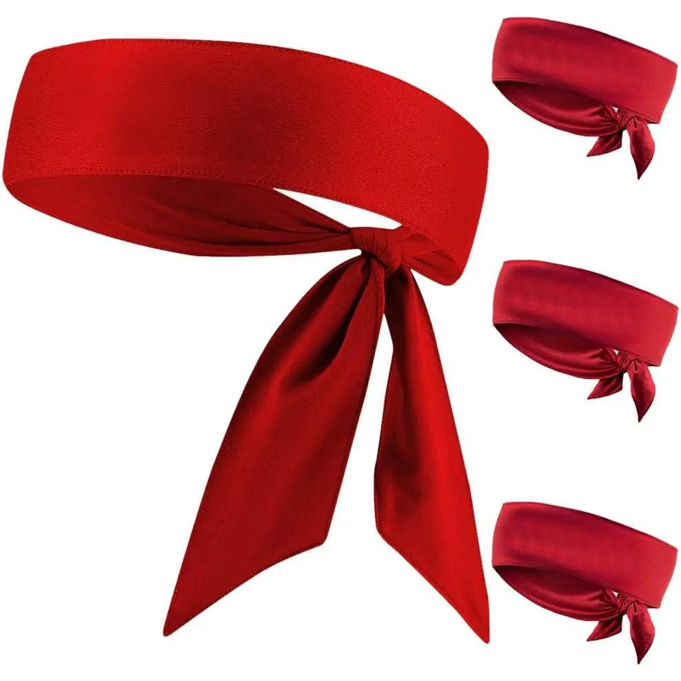 Head Tie Headband, Tie Up Sweatband for Tennis Sweat Hair Band Ninja Karate Pirates Basketball, Running, Workout