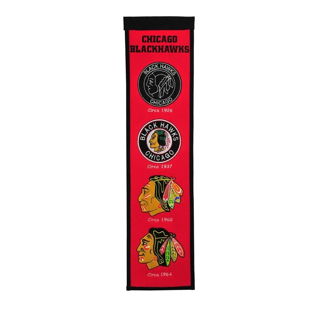 Chicago Blackhawks Heritage Banner - 8"x32"