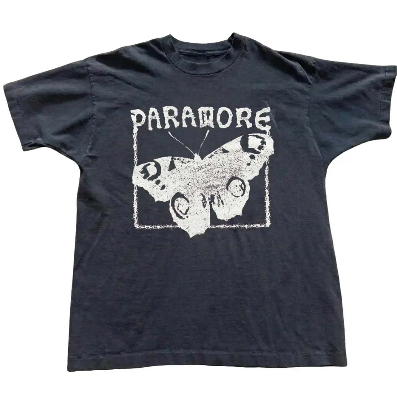 Paramore Brand New Eyes Butterfly Graphic T-Shirt, Unisex Cotton Band Tee, Vintage 2000s Emo Rock Shirt, Retro Y2K Alternative Music Graphic Tee, Paramore Fan Gift