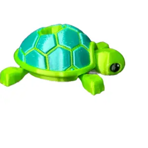 Turtle Straw Buddy for Tumbler Straws Fidget - Lime & Teal Design, Plastic Material, 11 mm Hole Compatibility, Fun & Stylish Accessory Drinkware Bottles Cup Beverage Mug Accessories