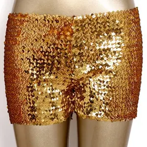 Mardi Gras Solid Sequin Shorts