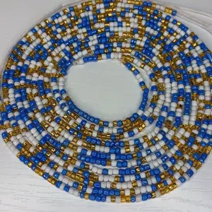 Bead.o.logy- “Balance” Double-stranded Waist beads 50” Long