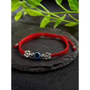 Evil Eye Adjustable Braided Bracelet, Daily Wear Birthday Gift Jewelry, Handmade Rope Woven Accessory for Men Women